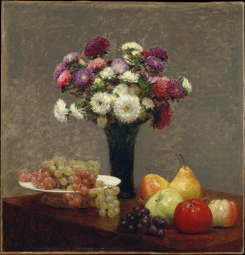 테이블 위의 국화와 과일 - 앙리 판탱-라투르

Source:
Asters et Fruits sur une table - Henri Fantin-Latour