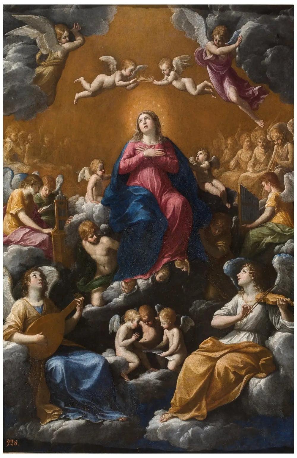 Asunción y Coronación de la Virgen - Guido Reni image 1 reproduction artisanale de tableau