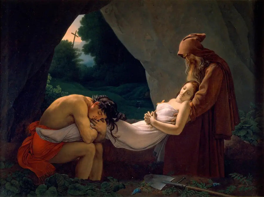 아타라 포레 오 투보 - 앙리-루이 지로데

Source:
Atala portée au tombeau - Anne-Louis Girodet