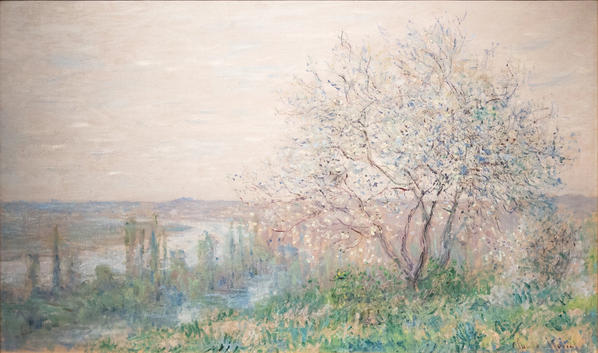 Au-dessus de Vétheuil, effet de printemps W587 par Claude Monet, Wallraf-Richartz-Museum
