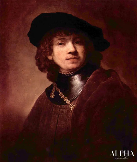 Auto-portrait en tant qu adolescent - Rembrandt van Rijn - Reproductions de tableaux et peintures haut de gamme