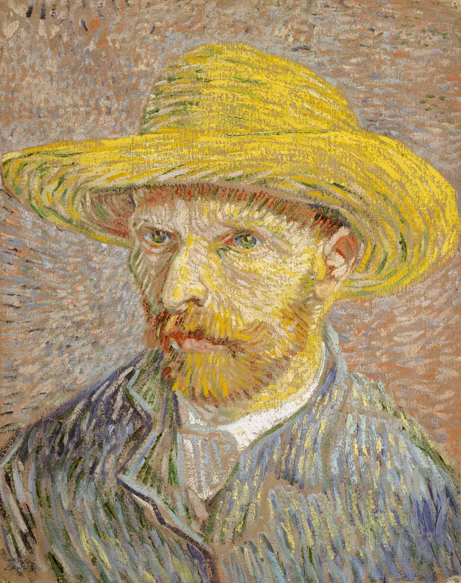 밀짚모자를 쓴 자화상 - Vincent van Gogh