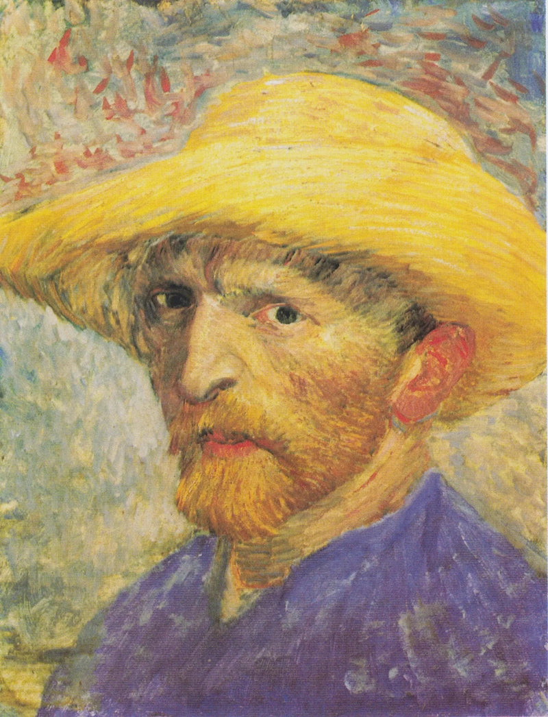 밀짚모자를 쓴 자화상 - Vincent van Gogh