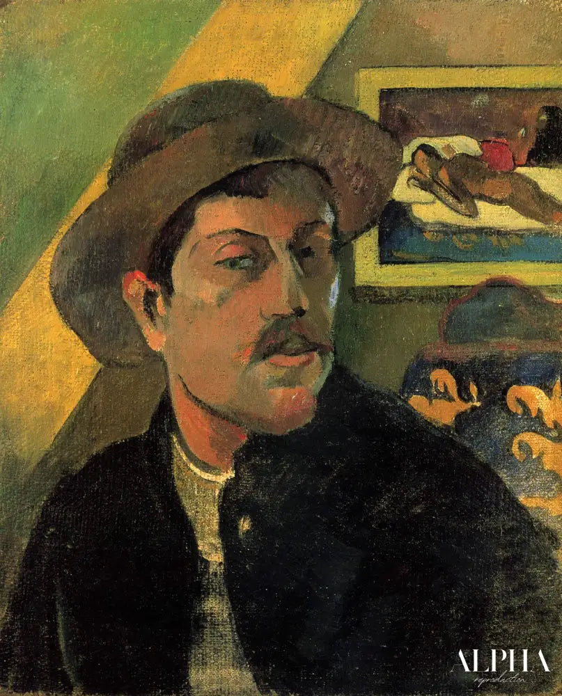 Autoportrait au chapeau - Paul Gauguin - Reproductions de tableaux et peintures haut de gamme