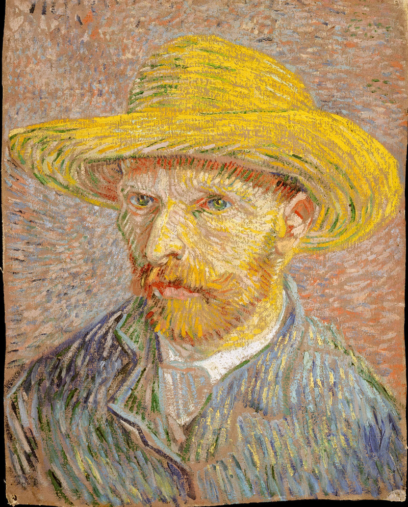밀짚모자를 쓴 자화상 - Vincent van Gogh