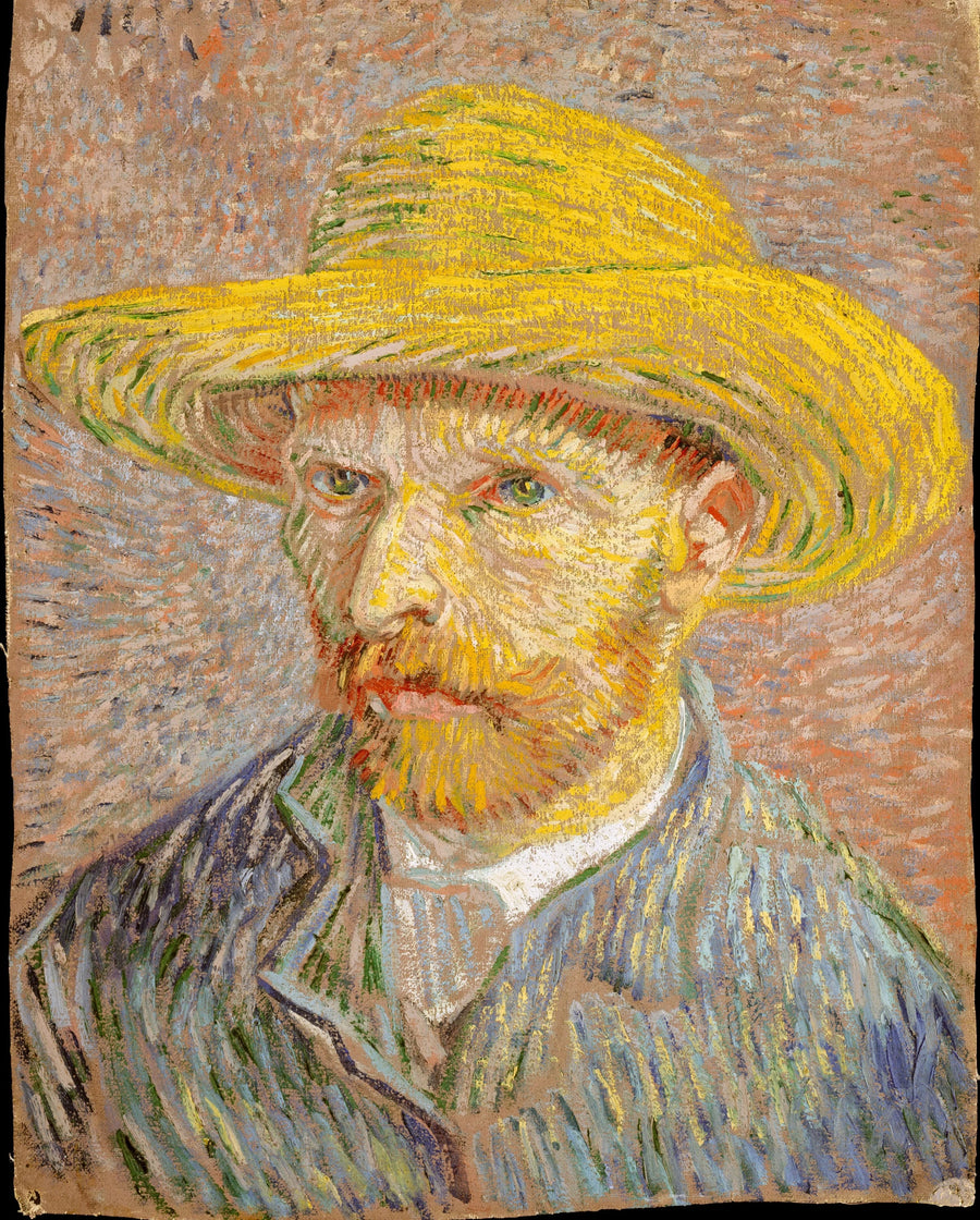 밀짚모자를 쓴 자화상 - Vincent van Gogh