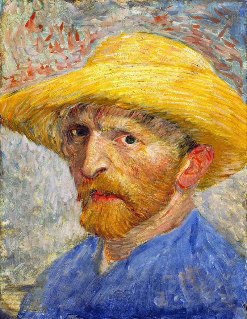 밀짚모자를 쓴 자화상 - Vincent van Gogh