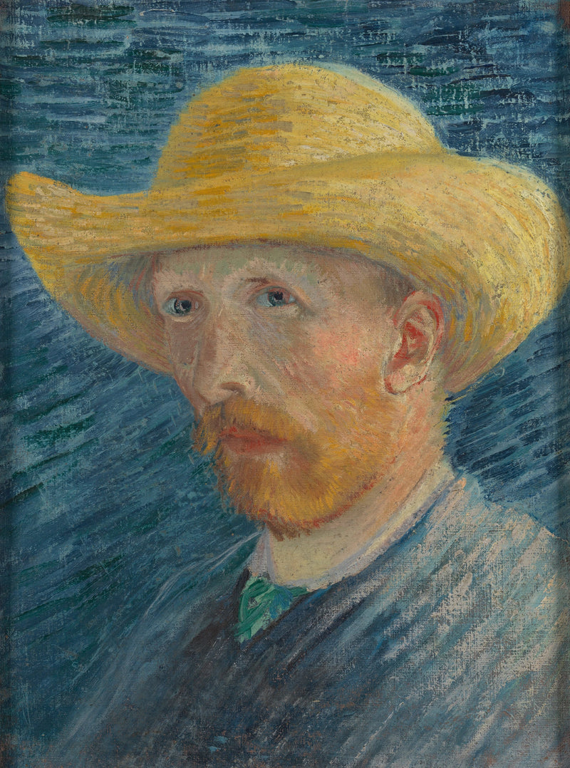 밀짚모자를 쓴 자화상 - Vincent van Gogh