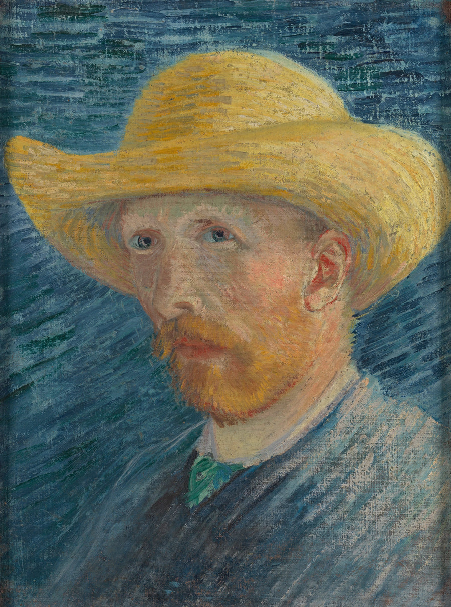 밀짚모자를 쓴 자화상 - Vincent van Gogh