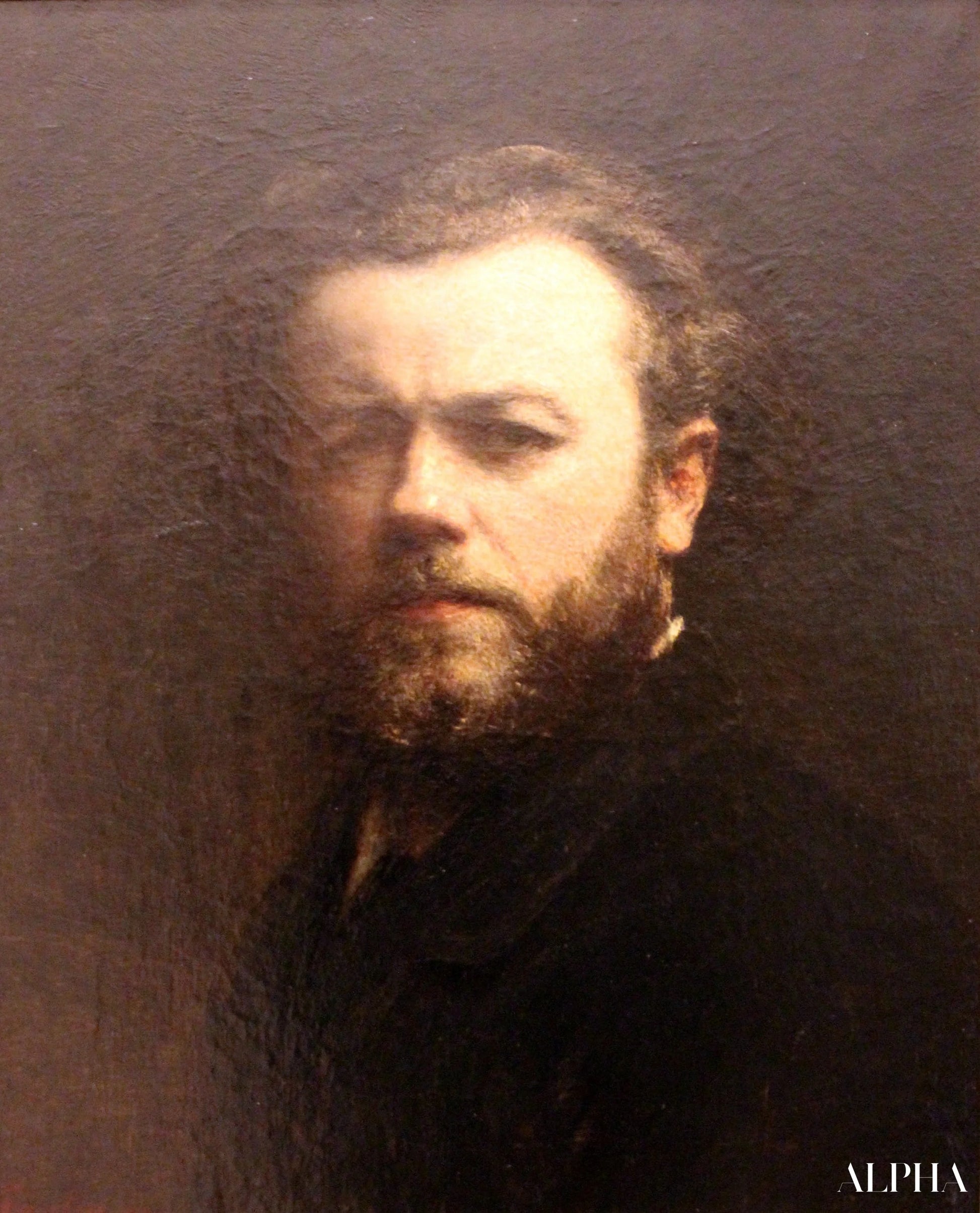 Autoportrait, Corridor de Vasari, Florence - Henri Fantin-Latour - Reproductions de tableaux et peintures haut de gamme