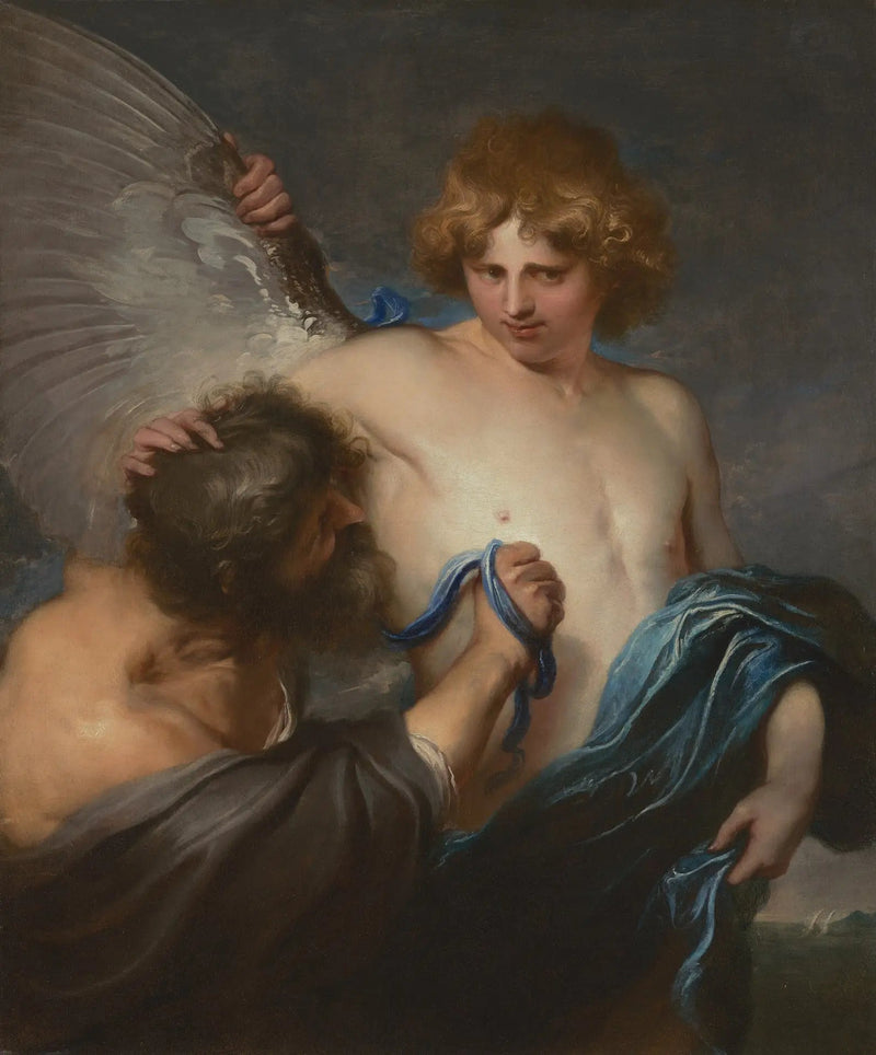 이카르와 다달레 자화상 - 앙투안 반 다이크

Source:
Autoportrait en Icare avec Dédale - Antoine van Dyck