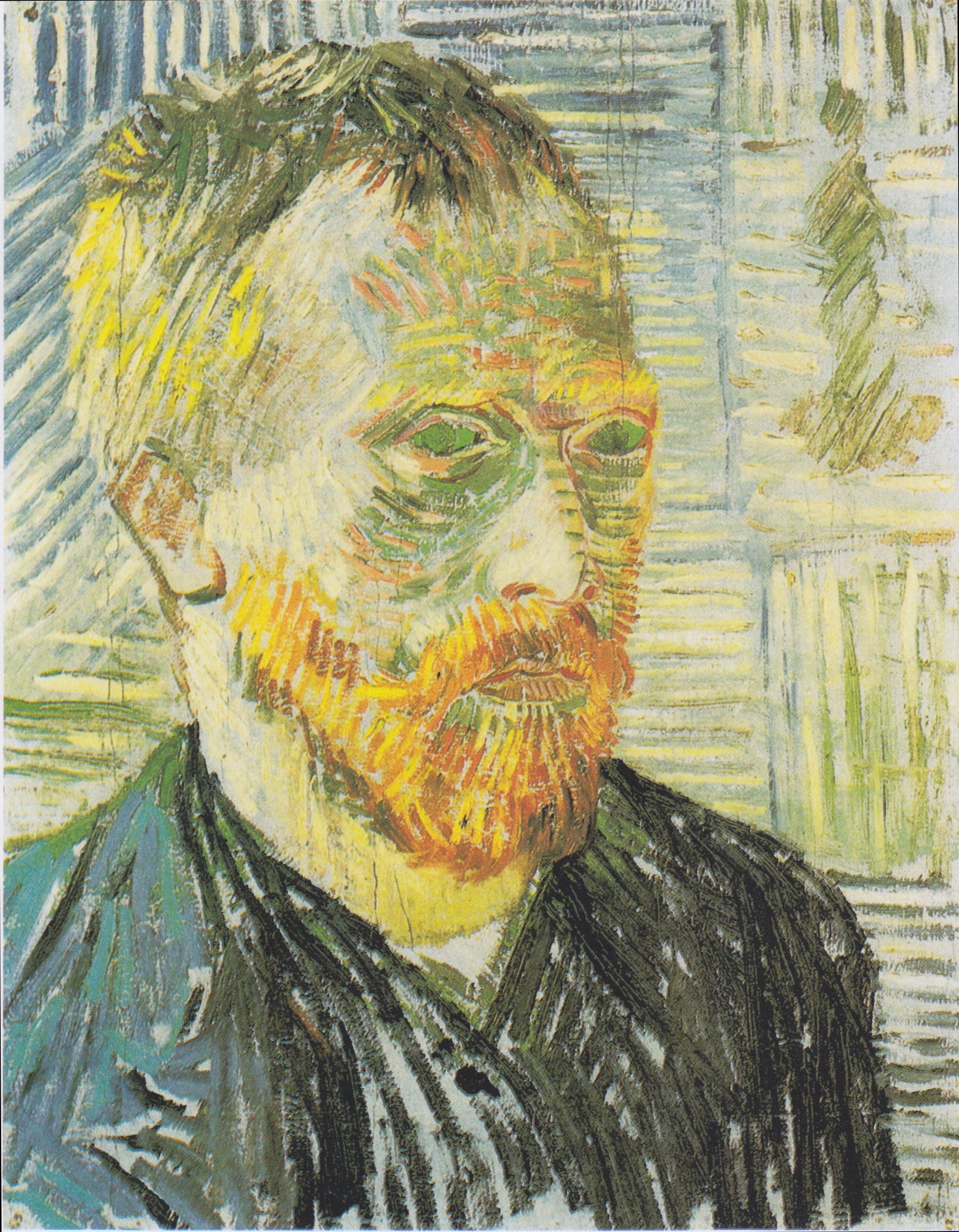 Autoportrait à l’estampe japonaise F319 de Vincent van Gogh, Kunstmuseum Basel