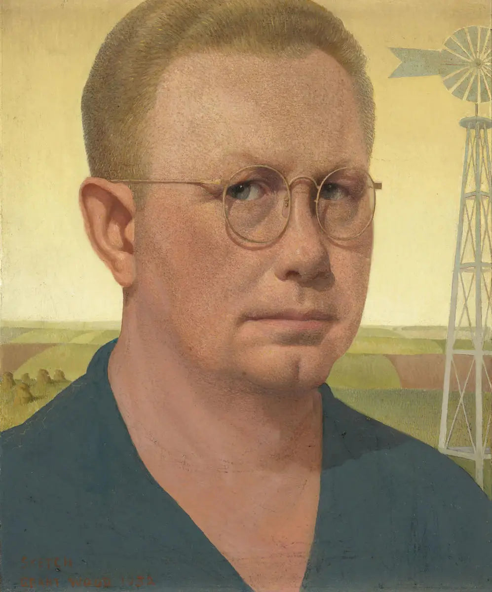 Autoportrait - Grant Wood - Alpha Reproduction