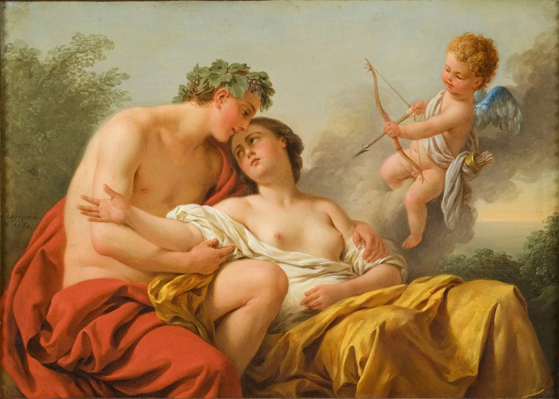 바커스와 아리안 - 루이 장 프랑수아 라그레네

Source:
Bacchus et Ariane - Louis Jean François Lagrenée
