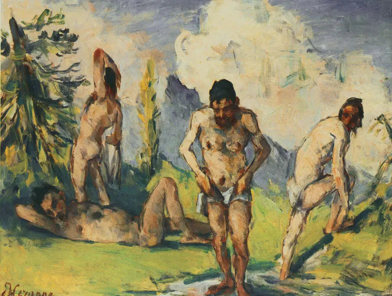 휴식 중인 목욕객들 - Paul Cézanne