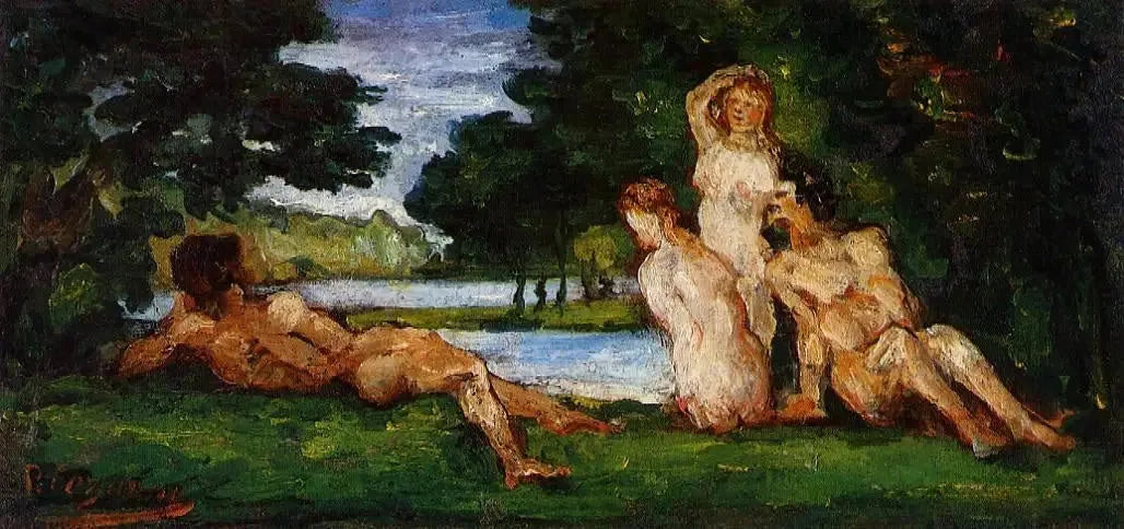 Baigneurs et baigneuses - Paul Cézanne image 1 reproduction d’œuvre d’art à l’huile