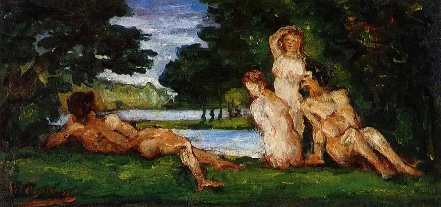 목욕하는 남녀 - Paul Cézanne