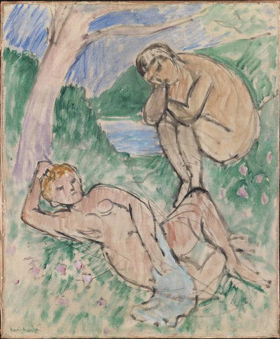 Reproduction du tableau « Baigneurs - Henri Matisse » par Alpha Reproduction en peinture à l’huile
