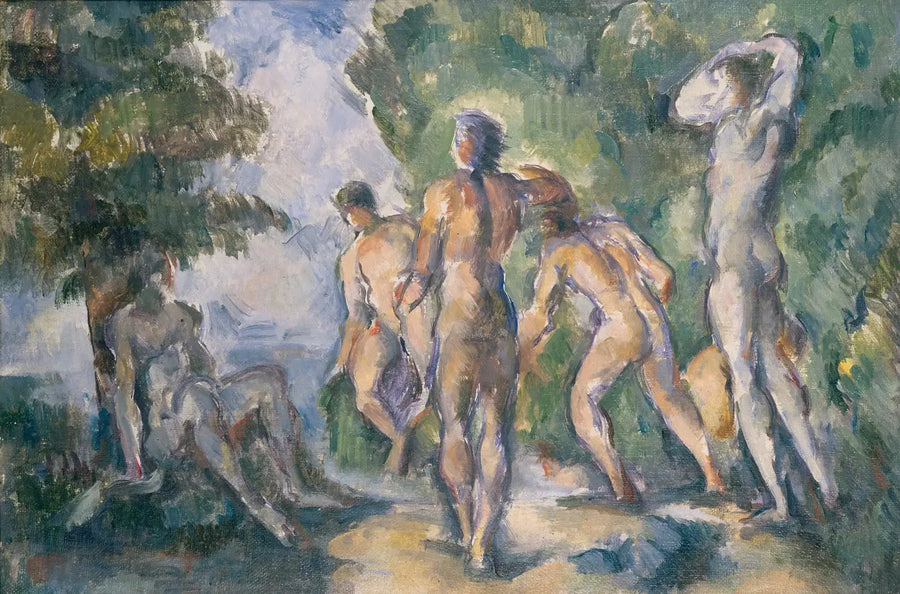 목욕하는 사람들 - Paul Cézanne