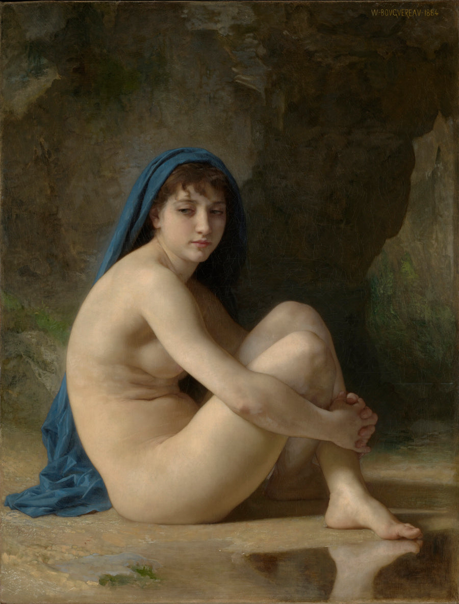 Baigneuse accroupie (1884) - Bouguereau