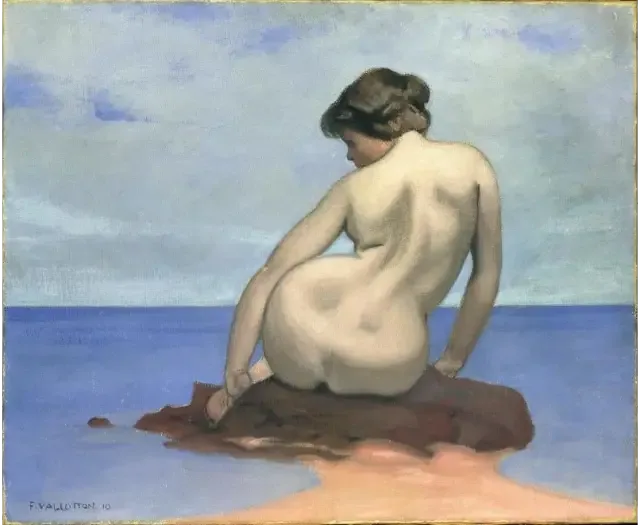 바닷가에서 바위에 앉아 있는 목욕하는 여성 - 펠릭스 발로통

Source:
Baigneuse assise sur un rocher - Félix Vallotton