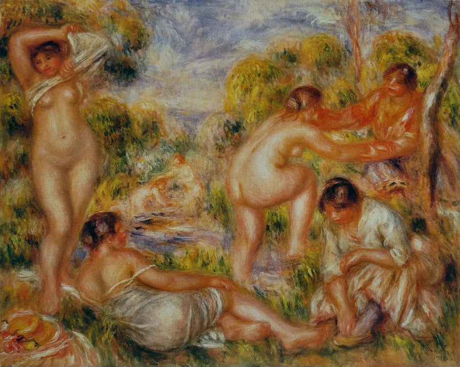 Baigneuses dans la forêt de Renoir, vers 1897, Barnes Foundation BF901 – reproduction peinture à l’huile sur toile