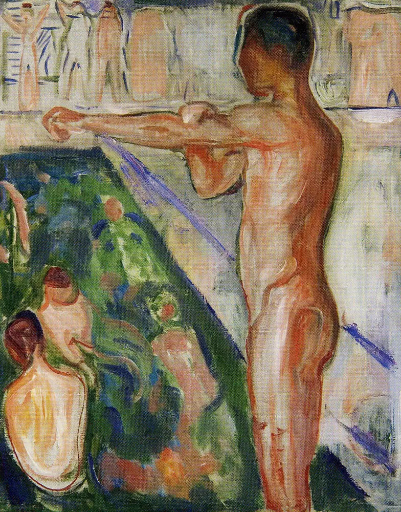 Reproduction du tableau « Bain - Edvard Munch » par Alpha Reproduction en peinture à l’huile