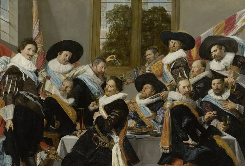 생드리앙 궁수단 장교 연회 - 프란스 hals

Source:
Banquet des officiers du corps des archers de Saint-Adrien - Frans Hals