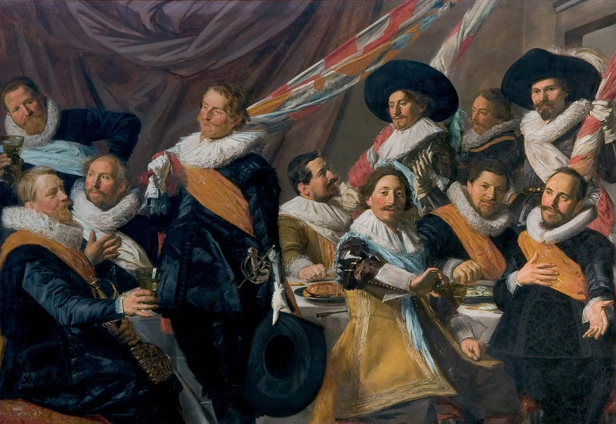 성 조지 궁수단 장교 연회, 하를럼 1627 - 프란스 할스

Source:
Banquet des officiers du corps des archers de Saint-George, Haarlem 1627 - Frans Hals