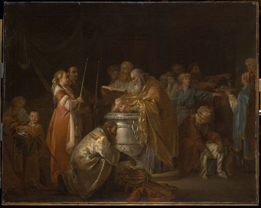 Un Baptême russe - Jean-Baptiste Le Prince
