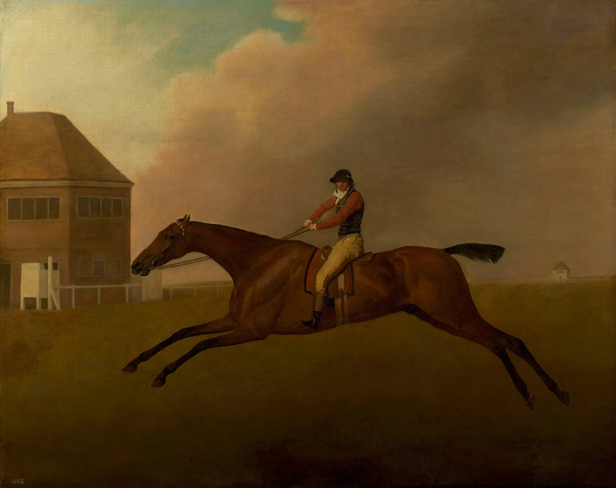 Baronnet avec Samuel Chifney en haut - George Stubbs image 1 copie de tableau peinte à la main