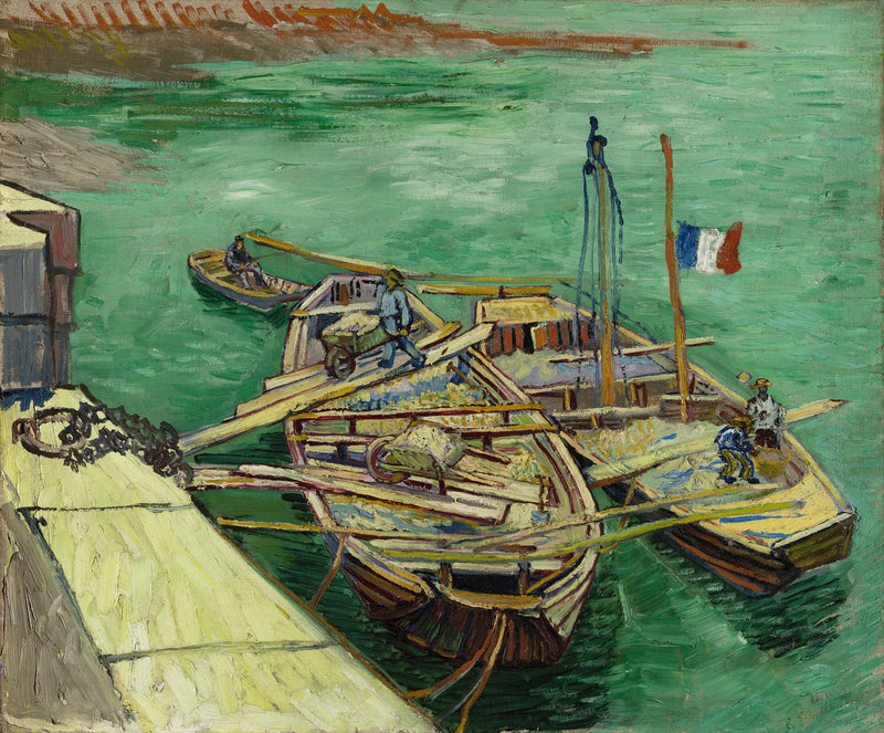 정박된 배들 - Vincent van Gogh