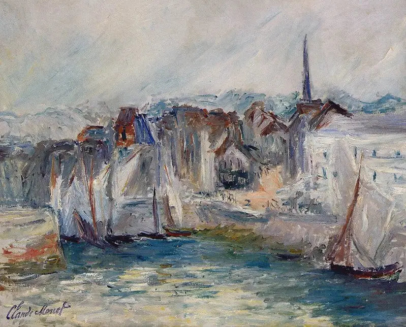 옹플뢰르 항구의 배들 - Claude Monet