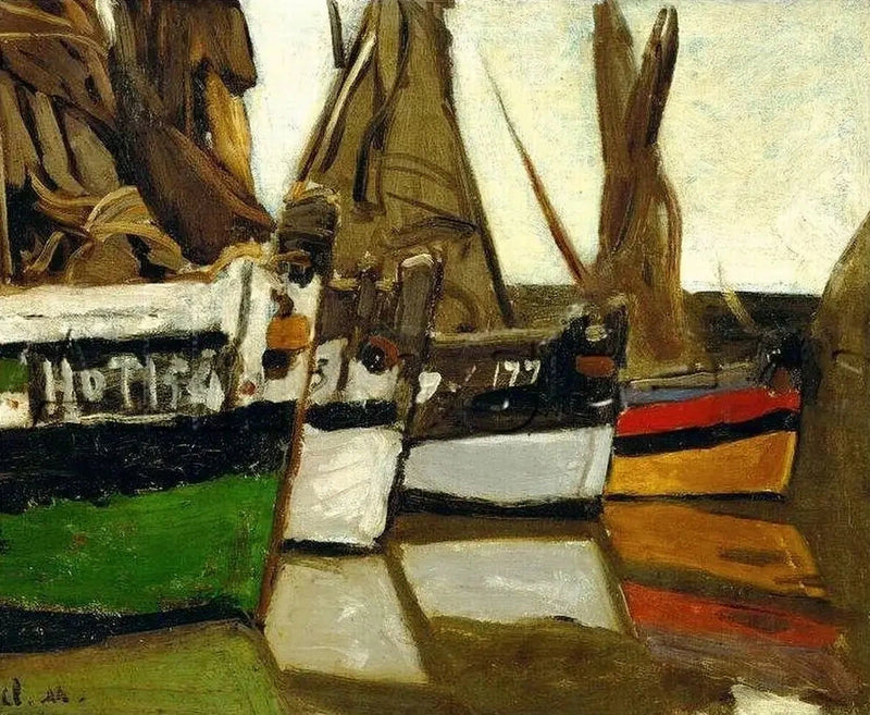 어선, Honfleur W74 - Claude Monet