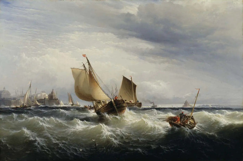 바람을 향해 다가오는 어선 - 에드워드 모란

Source:
Bateaux de pêche s'approchant du vent - Edward Moran