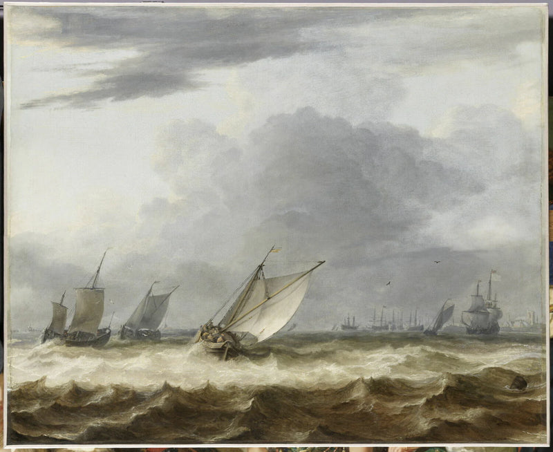 Bateaux par grand vent - Allaert van Everdingen