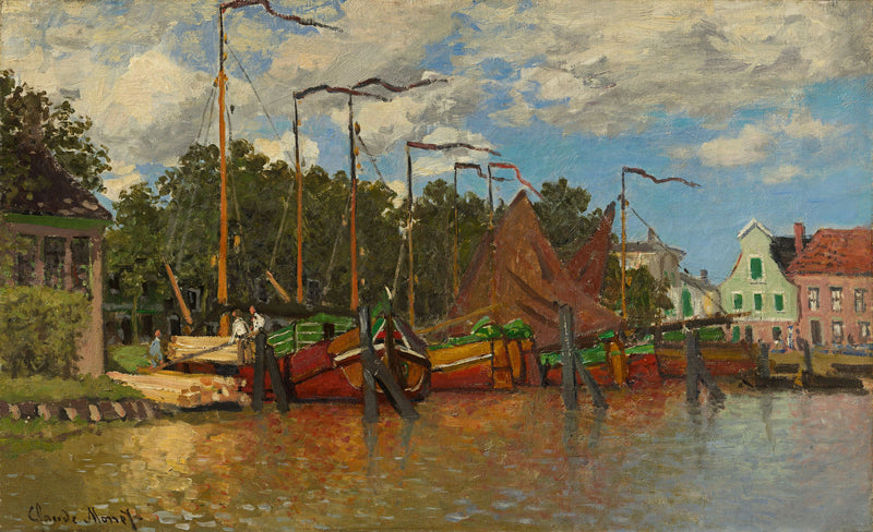 Zaandam W189의 보트 - Claude Monet