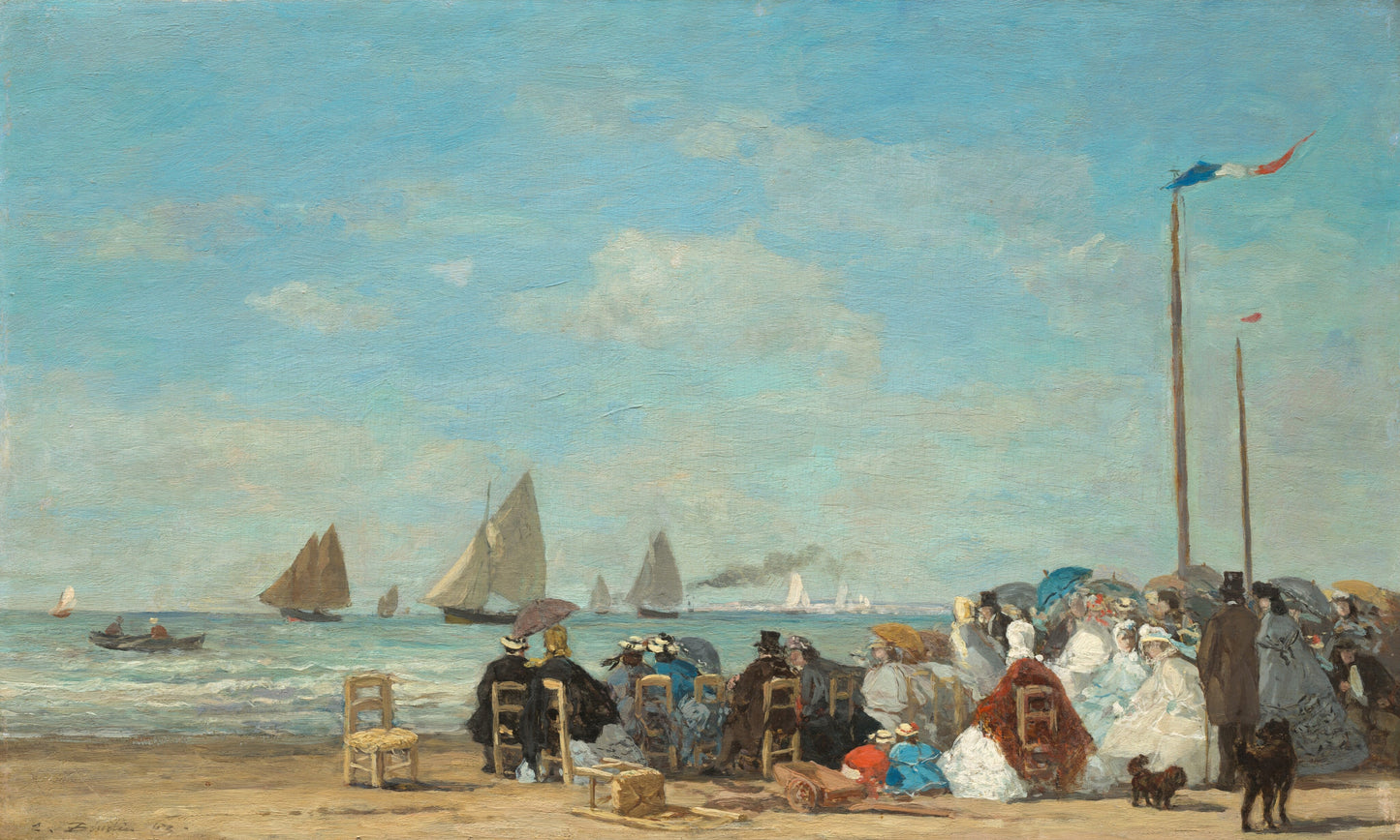 🏖️ 트루빌 해변 풍경 – 위젠 부댕 (1863)