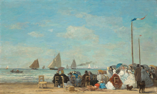 🏖️ 트루빌 해변 풍경 – 위젠 부댕 (1863)