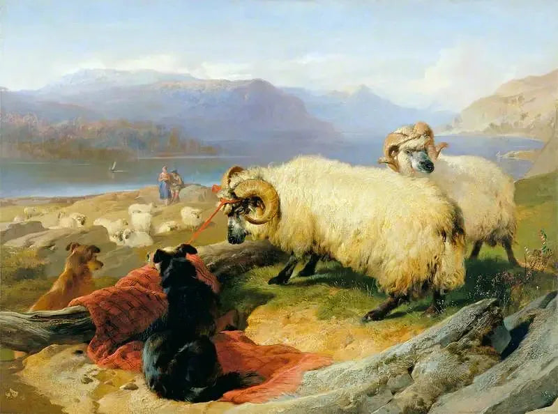 부착된 숫양 - 에드윈 헨리 랜드시어

Source:
Béliers attachés - Edwin Henry Landseer