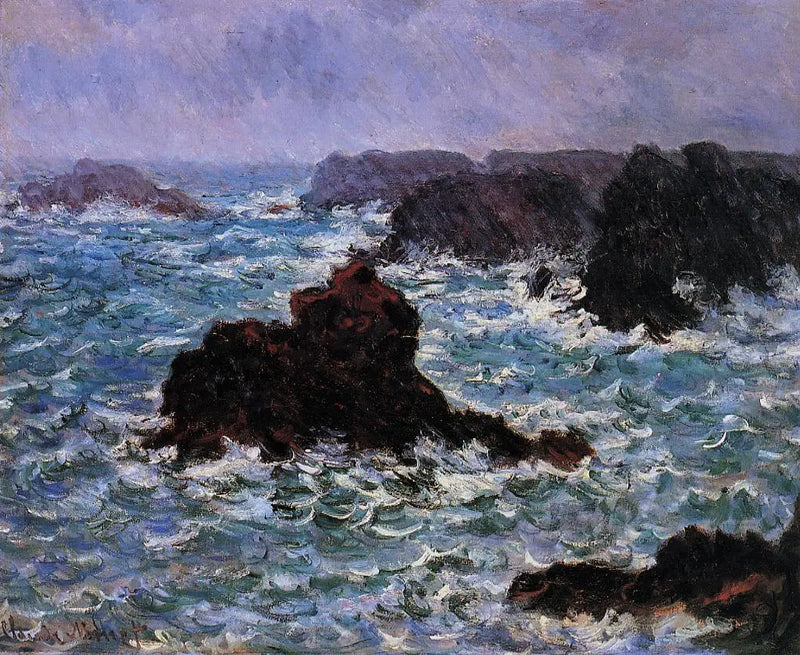 벨르일, 비 내리는 효과 - Claude Monet
