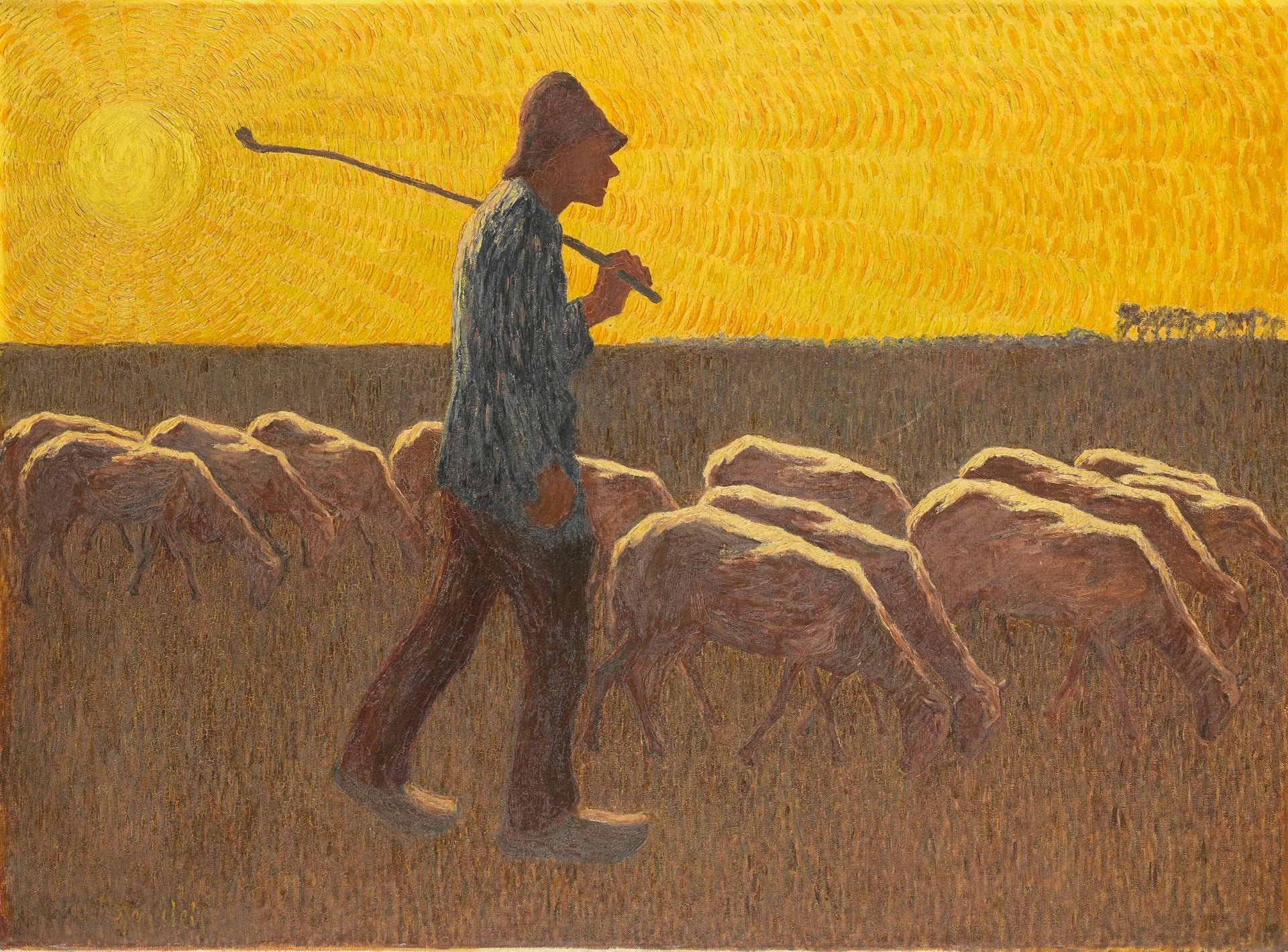 Berger avec mouton - Cornelis Albert van Assendelft