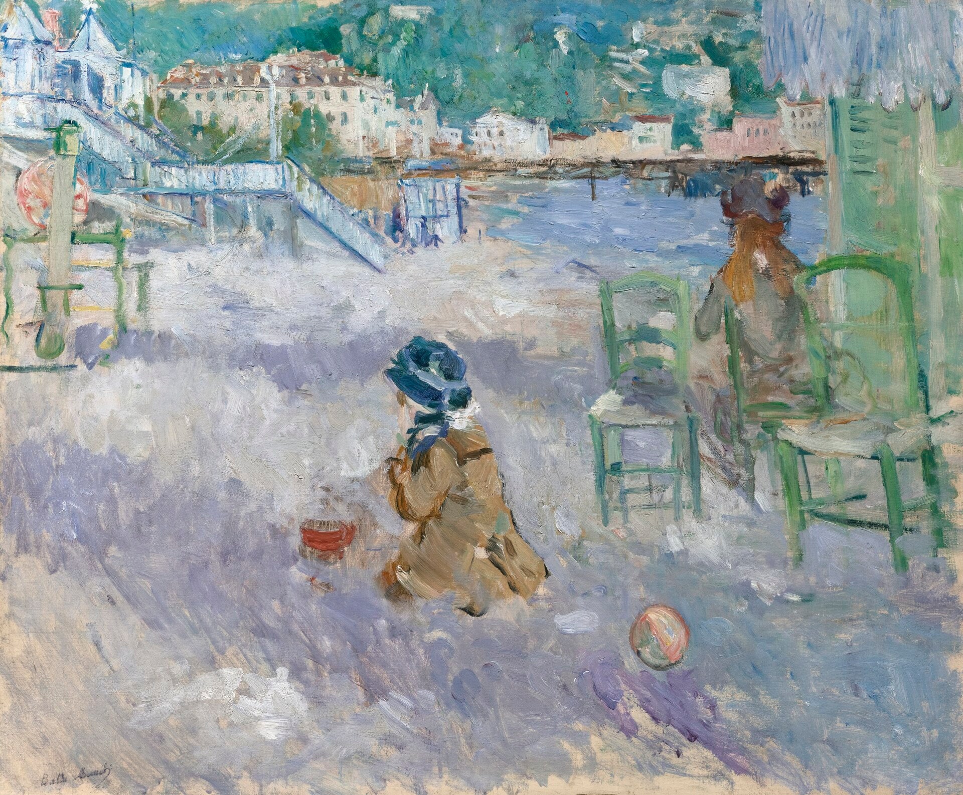 La Plage de Nice - Berthe Morisot