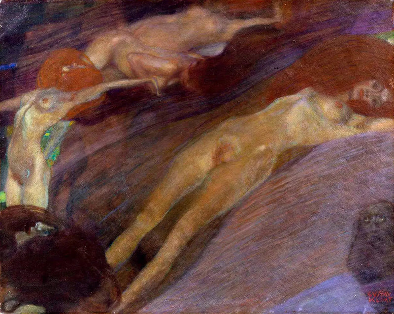 움직이는 물 - Gustav Klimt