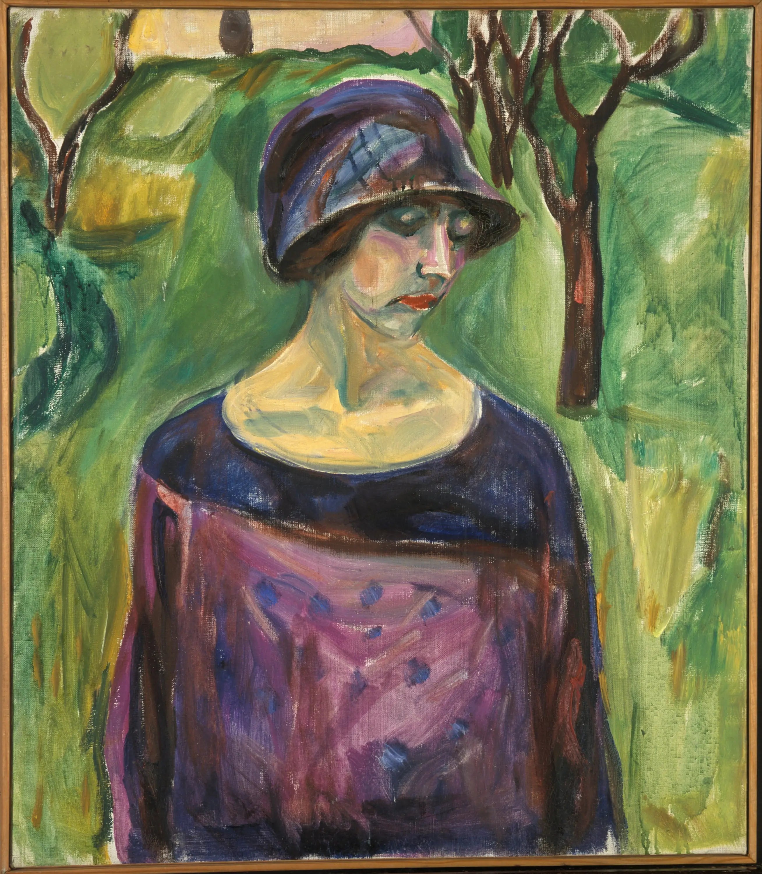 Reproduction du tableau « Birgit Prestoe dans le jardin - Edvard Munch » par Alpha Reproduction en peinture à l’huile