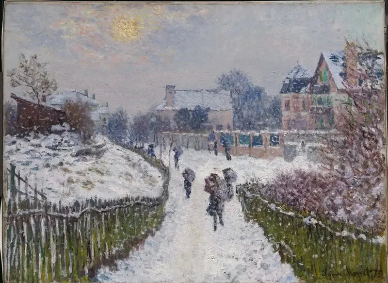 Boulevard Saint-Denis, Argenteuil, 겨울 W357a - 클로드 모네