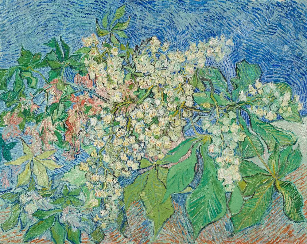 Branches de marronnier en fleur - Vincent van Gogh image 1 copie de tableau peinte à la main