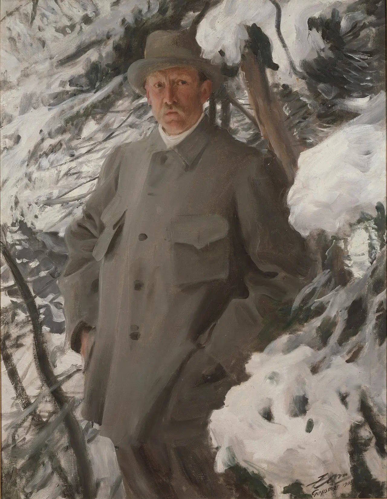 Bruno Liljefors - Anders Zorn image 1 reproduction de peinture à l’huile