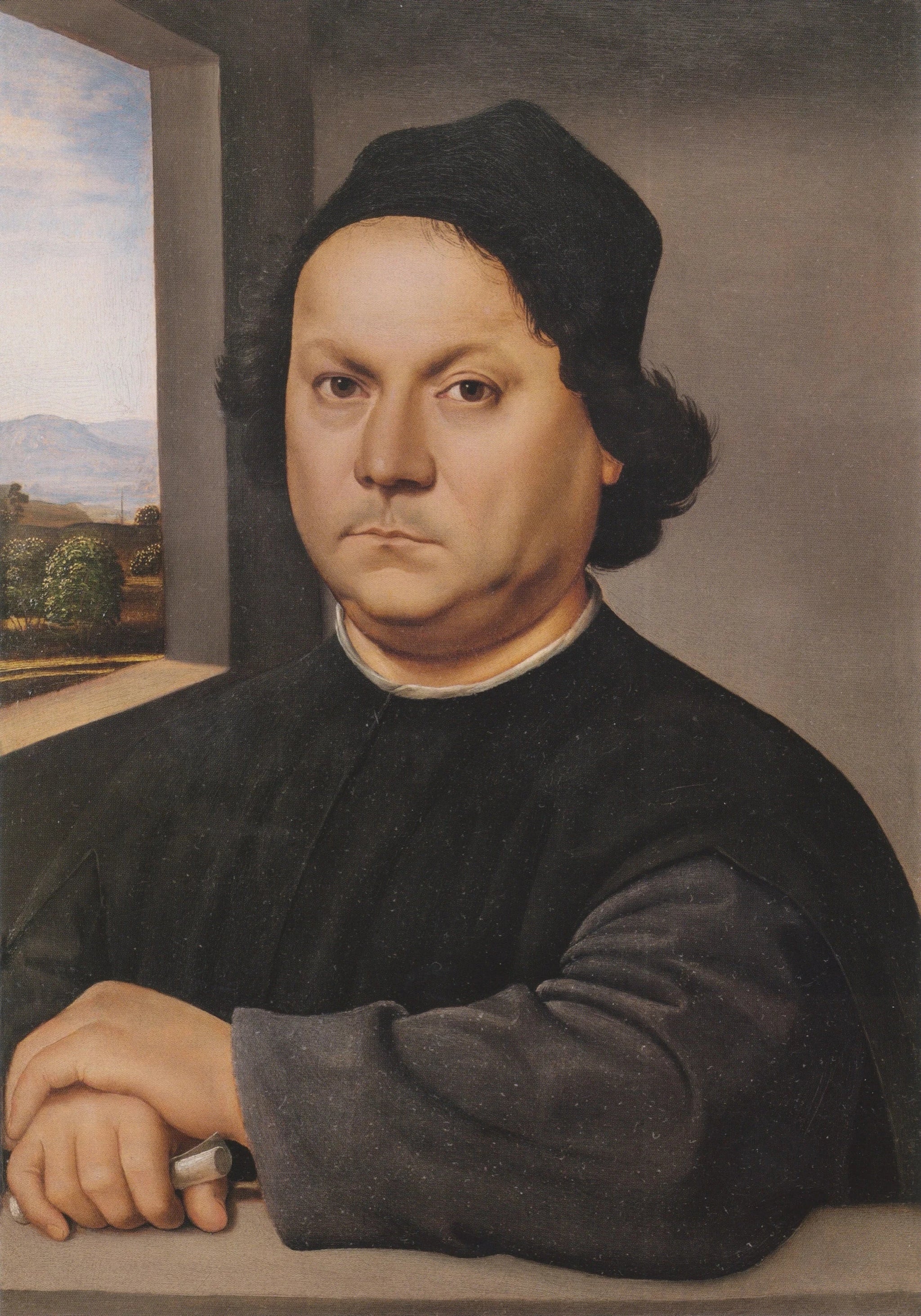 Portrait du Pérugin - Raphaël Sanzio - Réproduction huile sur toile