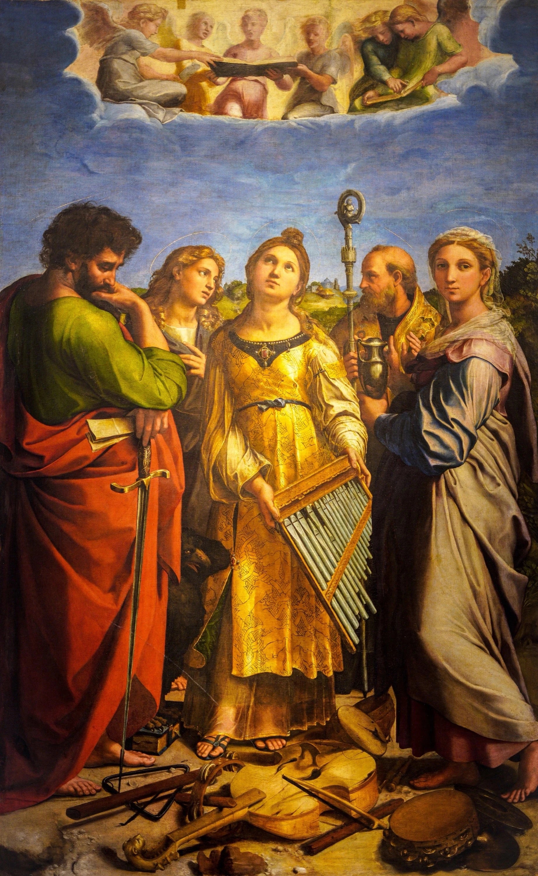 Sainte Cécile - Raphaël Sanzio - Réproduction huile sur toile